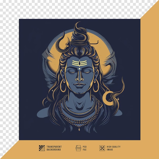 Imagen vectorial del Señor Shiva sin fondo en calidad HD
