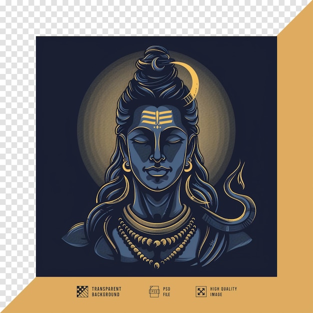 Imagen vectorial del Señor Shiva sin fondo en calidad HD