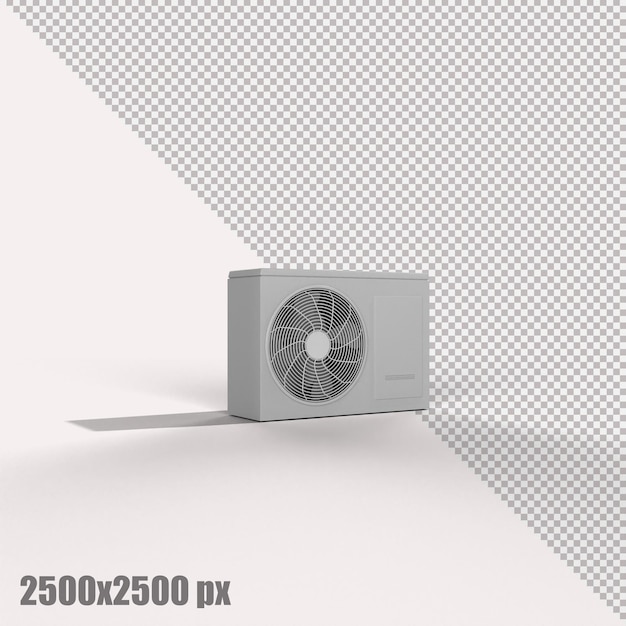 una imagen de un ventilador con un fondo blanco con un fondo branco
