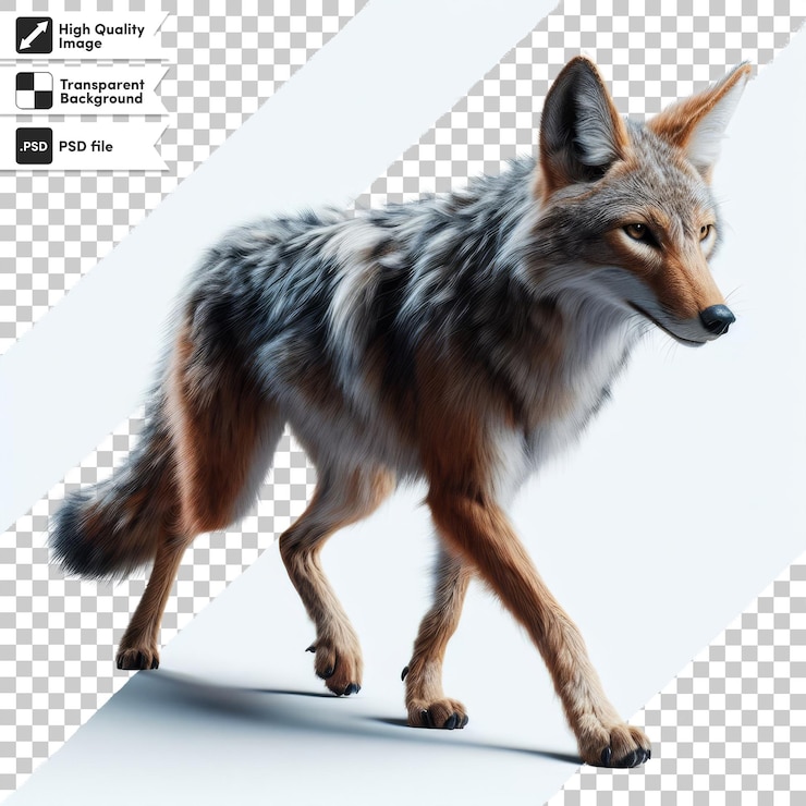 PSD una imagen de un zorro que se llama un lobo
