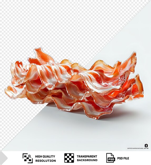 PSD imágenes de bacon cocido único png psd