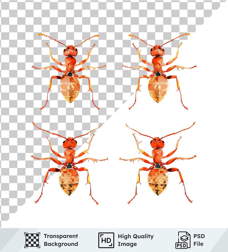PSD imágenes png transparentes de hormigas insectos de alta resolución recursos gráficos para proyectos de diseño perfec