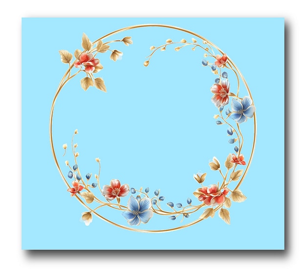 Imagens transparentes de moldura de flores de qualidade HD