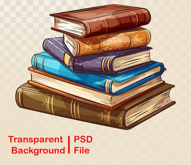 Images de livres transparentes de qualité HD