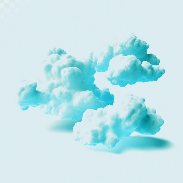 PSD images de nuages blancs transparents de qualité hd
