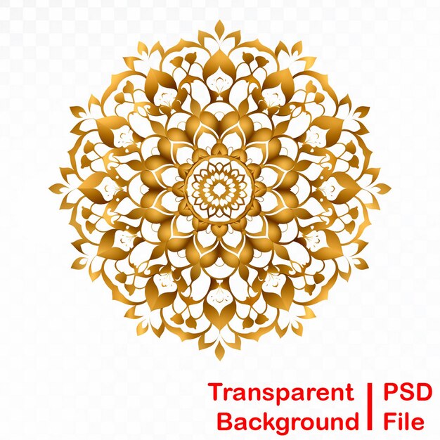 PSD des images transparentes de mandala de ramadan en qualité hd