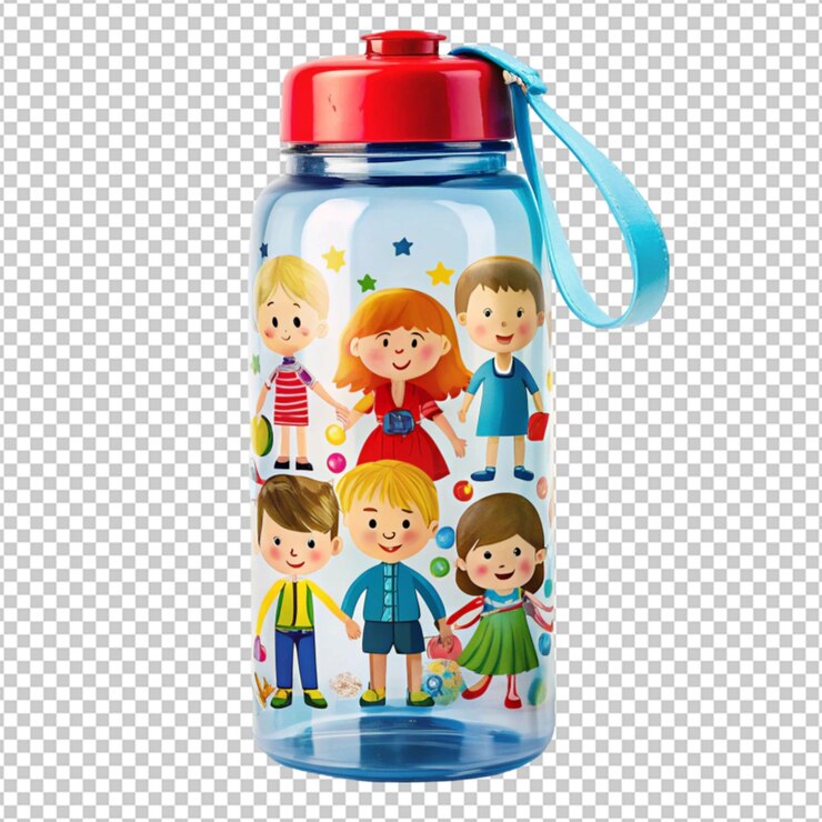 PSD imagina una botella de agua para los niños de la escuela