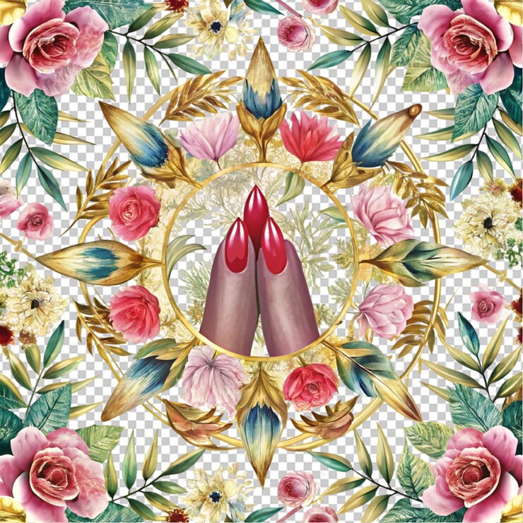 PSD imagínate un diseño de uñas para mujeres.
