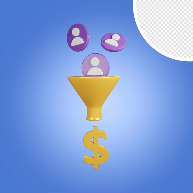Imbuto di vendita per il marketing digitale