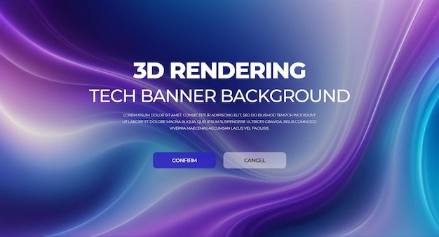 Immagine di banner di sfondo 3D HD