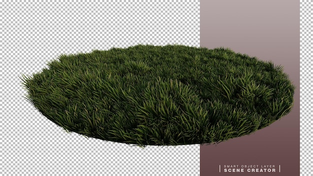 immagine di rendering 3ds del campo di erbe
