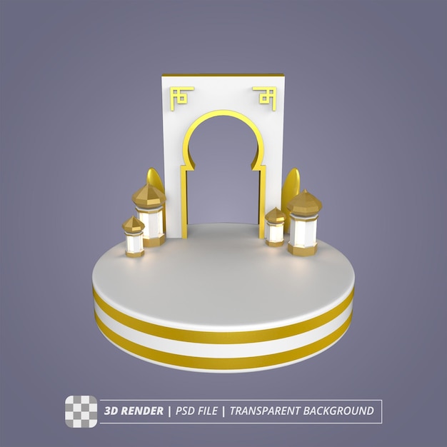 IMMAGINI ISOLATE 3D DI RAMADAN GATES
