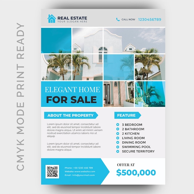 Immobilien Business Flyer Design-Vorlage