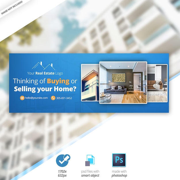 Immobilien facebook timeline cover banner