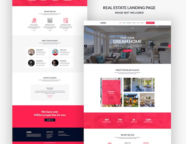 Immobilien-Landingpage-Vorlage