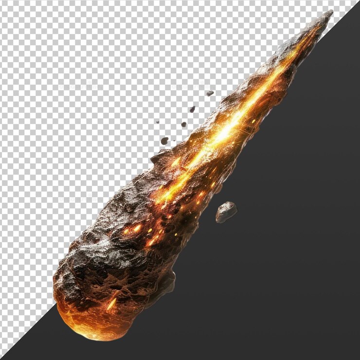 PSD el impacto de un meteorito ardiente
