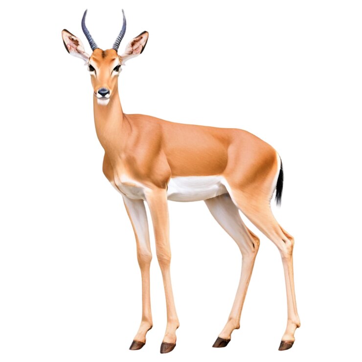 PSD el impala en la sabana africana