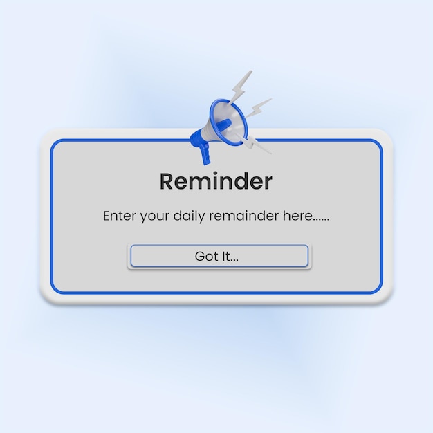 Important notice vector illustration banner Reminder sign