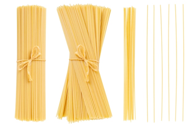 Impostare la pasta agli spaghetti su uno sfondo vuoto