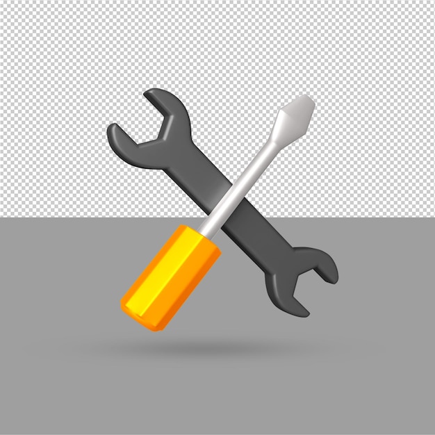 Impostazione dell'illustrazione dell'icona 3d Psd gratuito a colori modificabili