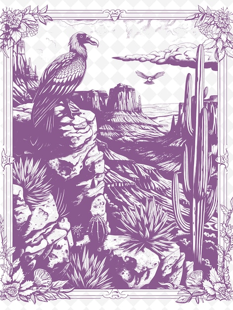 PSD impresión de arte paisajístico cnc esbozos dibujados a mano de vistas panorámicas bosques montañas ríos y más