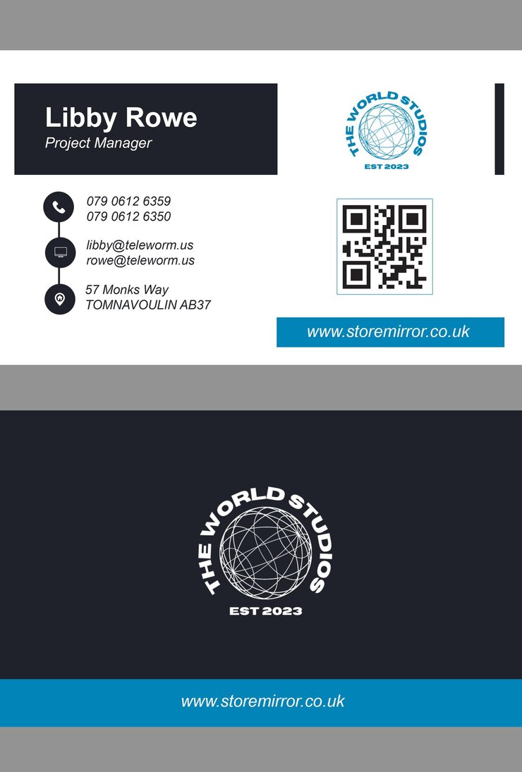 PSD impresionante diseño de plantilla de tarjeta de visita