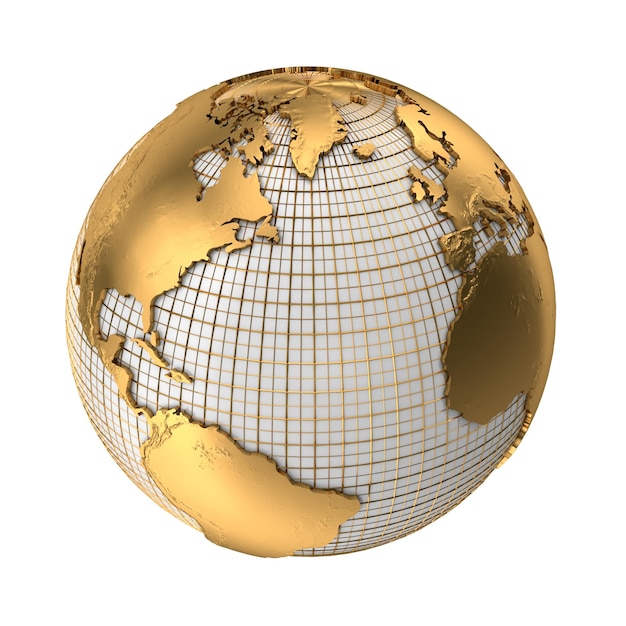 Impresionante globo 3D con detalles realistas Representación perfecta del mapa del mundo Globos 3D de alta calidad