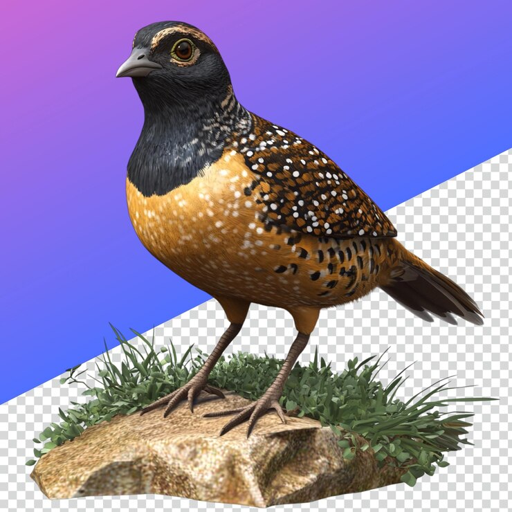 PSD impresionante imagen de codorniz en png para uso artístico y educativo