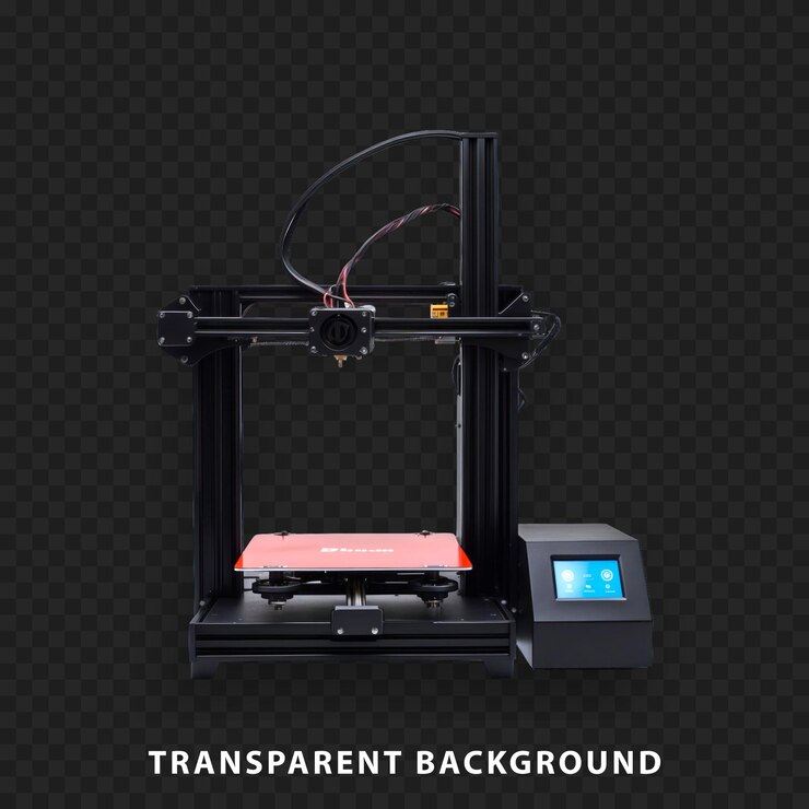 PSD impresora 3d aislada en fondo transparente ideal para proyectos de diseño