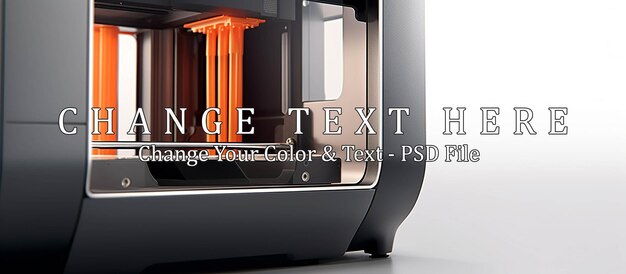 PSD impresora 3d futurista