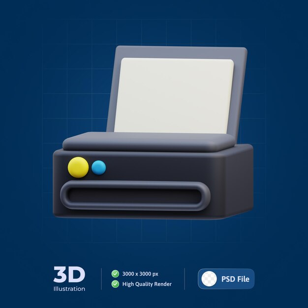 impresora 3d ilustracion