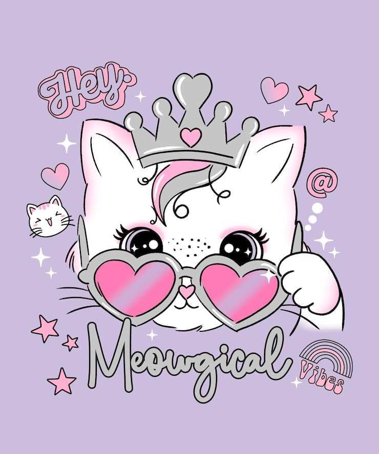 PSD impressão de gato mágico
