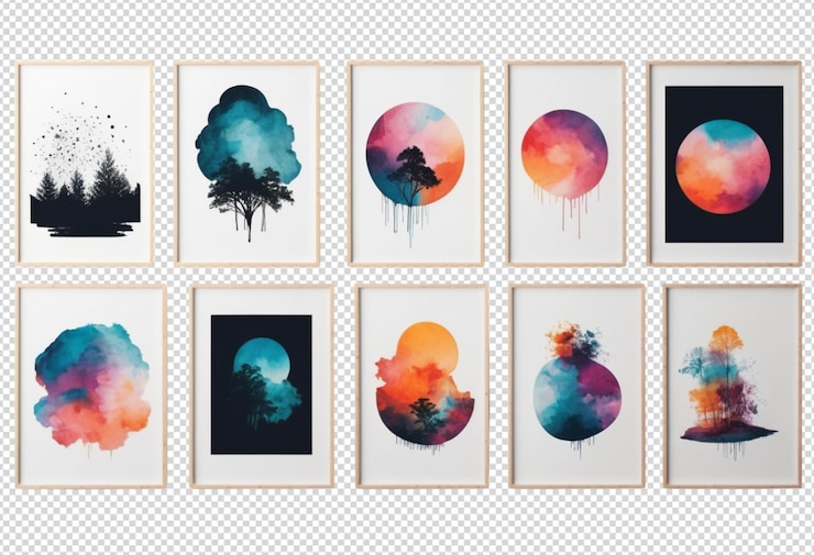 PSD impressões artísticas