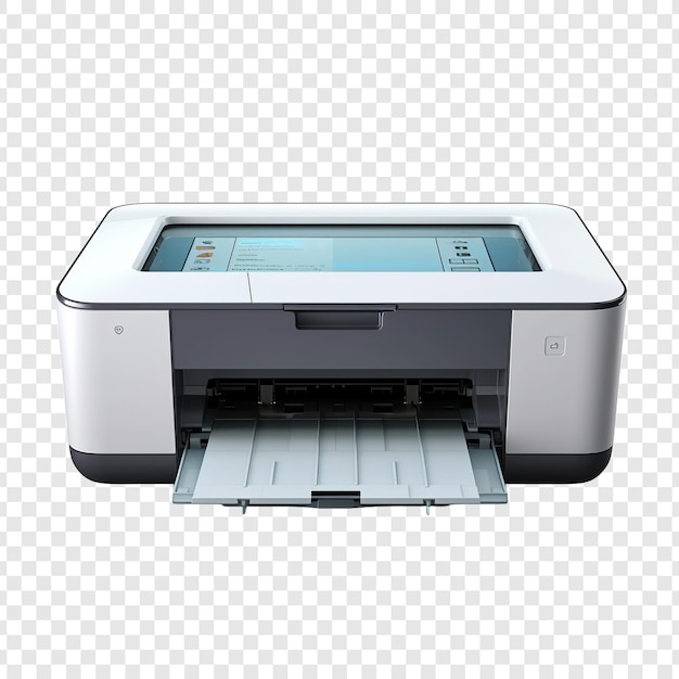 PSD impressora isolada em fundo transparente