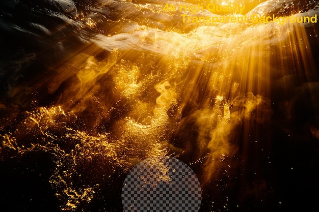 Improvvise e intense esplosioni di luce spesso accompagnate su uno sfondo trasparente