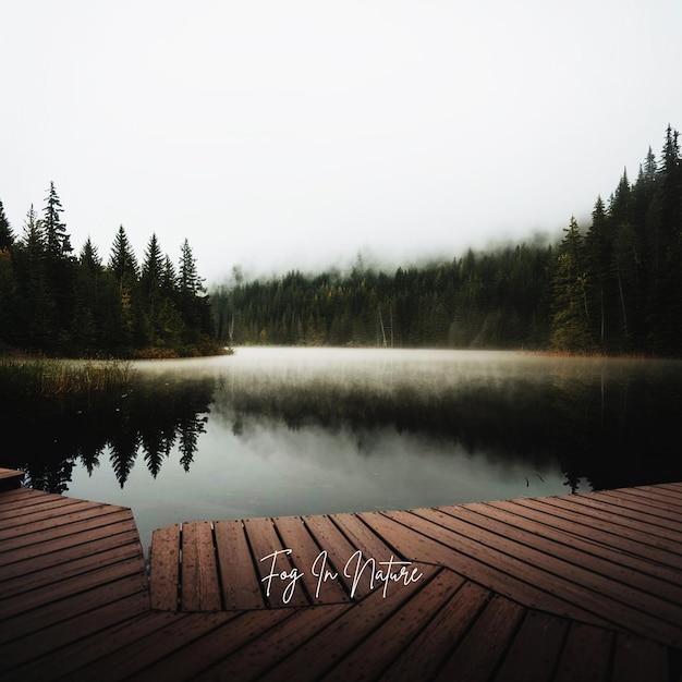 in der Natur Morgen Ai generieren Nebel
