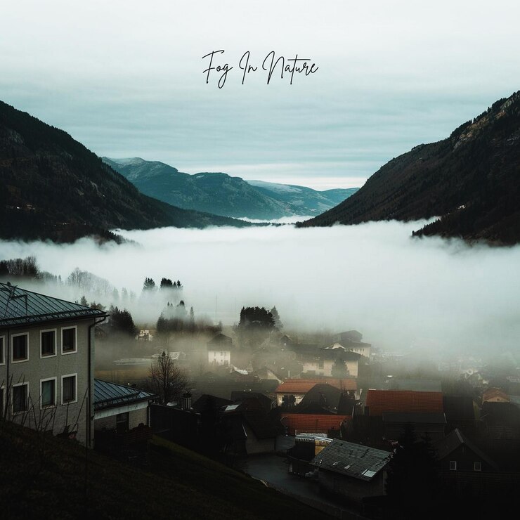 PSD in der natur morgen ai generieren nebel