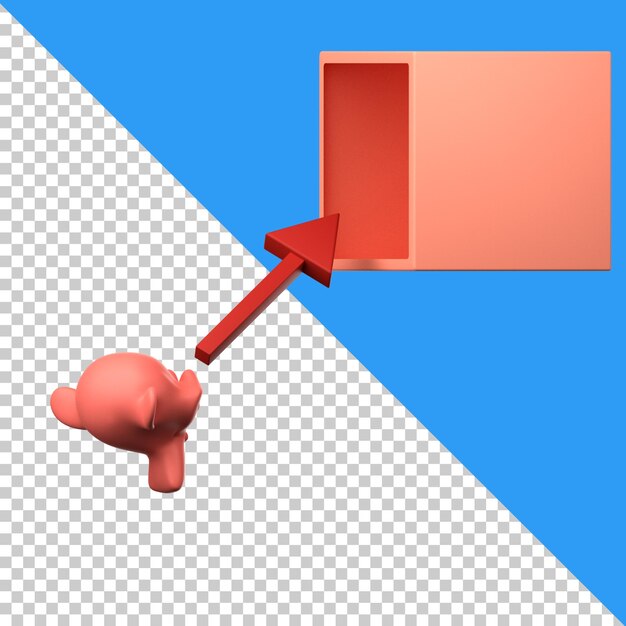 in ein auf dem weißen Hintergrund isoliertes Symbol