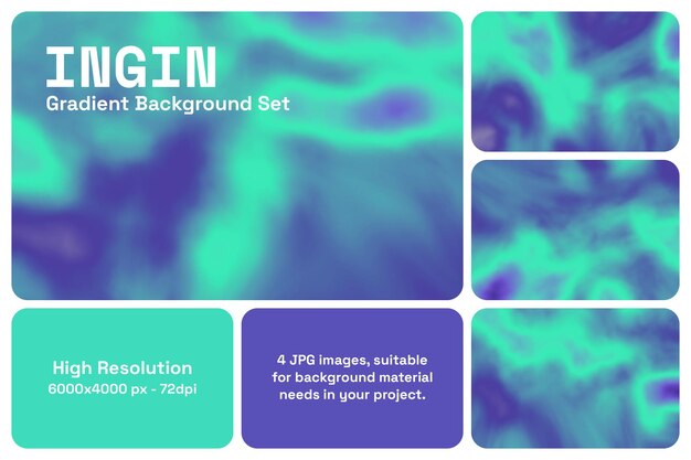 In Ingin Gradient Background Set (Set di sfondo gradiente interno)