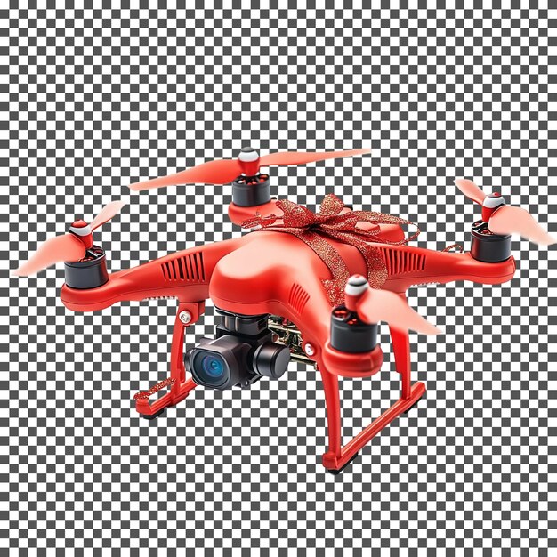 Increíble Drone Hexacopter aislado en un fondo transparente