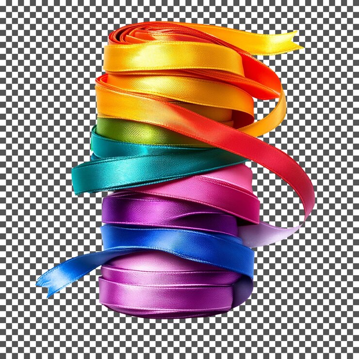 PSD increíble paquete de cintas festivas aisladas en un fondo transparente