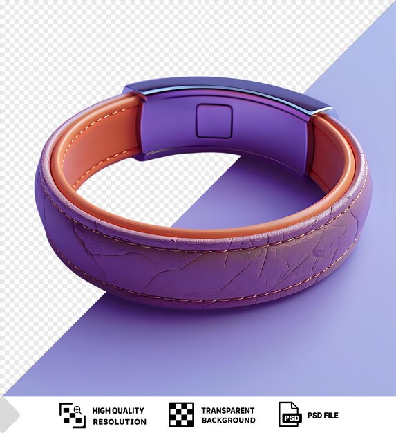 PSD incroyable bracelet en cuir bijoux dans une couleur pourpre png