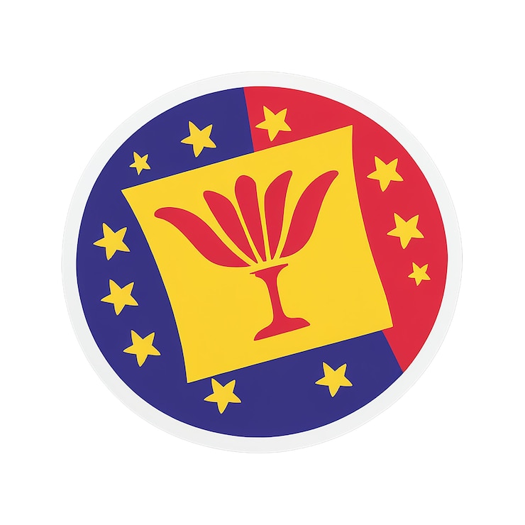 PSD independência catalã bandeira revolução adesivo decalque