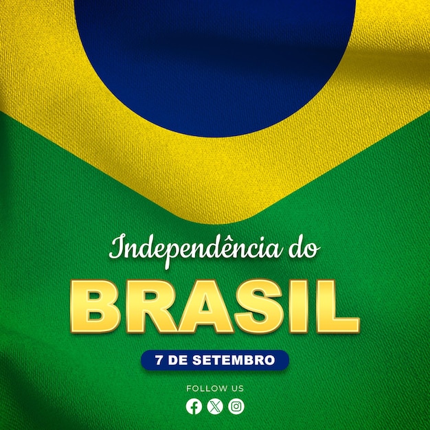 Independencia do brasil mídias sociais Post 7 de setembro independência do brasil