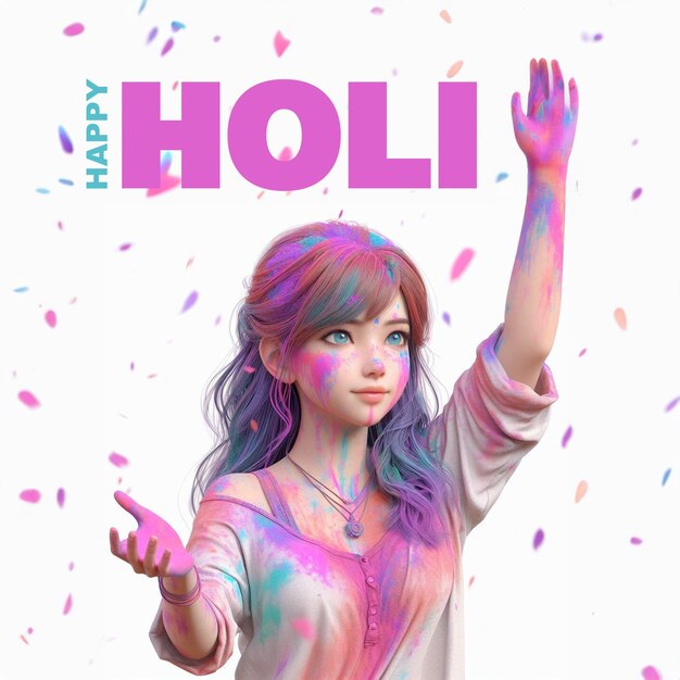 Indian Holi Social Media Design