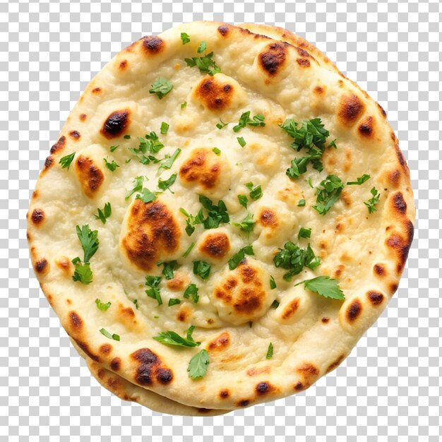 PSD indian naan on transparent background