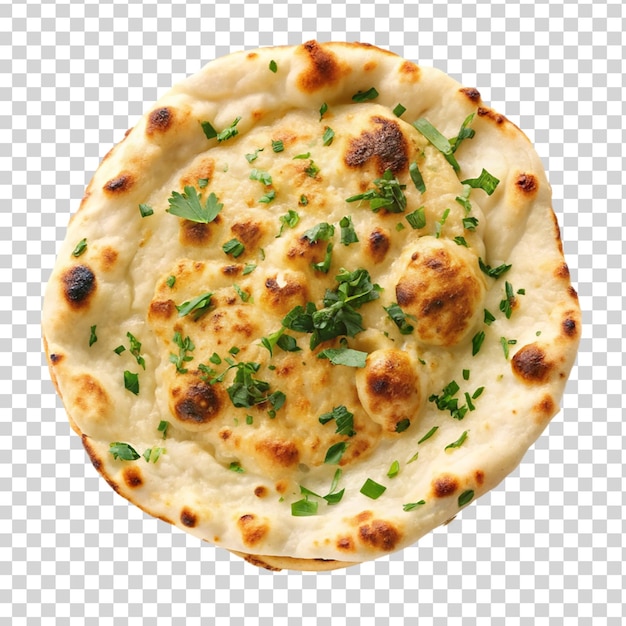 PSD indian naan on transparent background