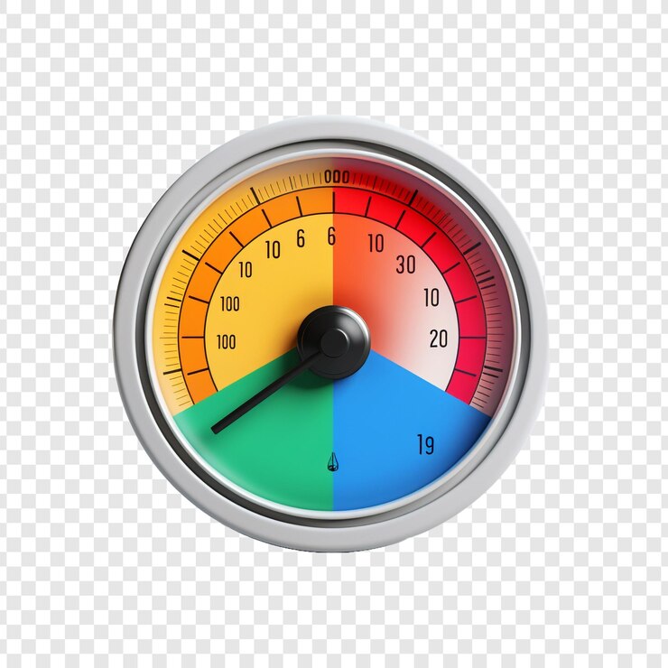 PSD indicator isolated on transparent background