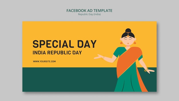 PSD indien republic day party facebook-vorlage