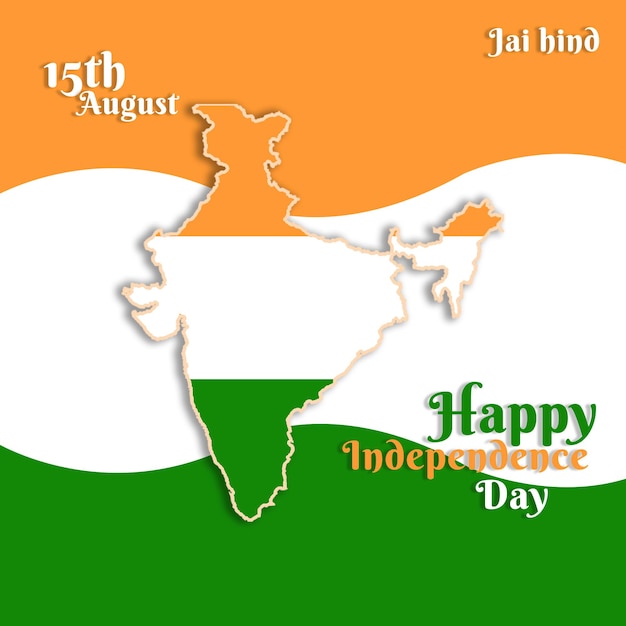 Indiens unabhängigkeitstag-post